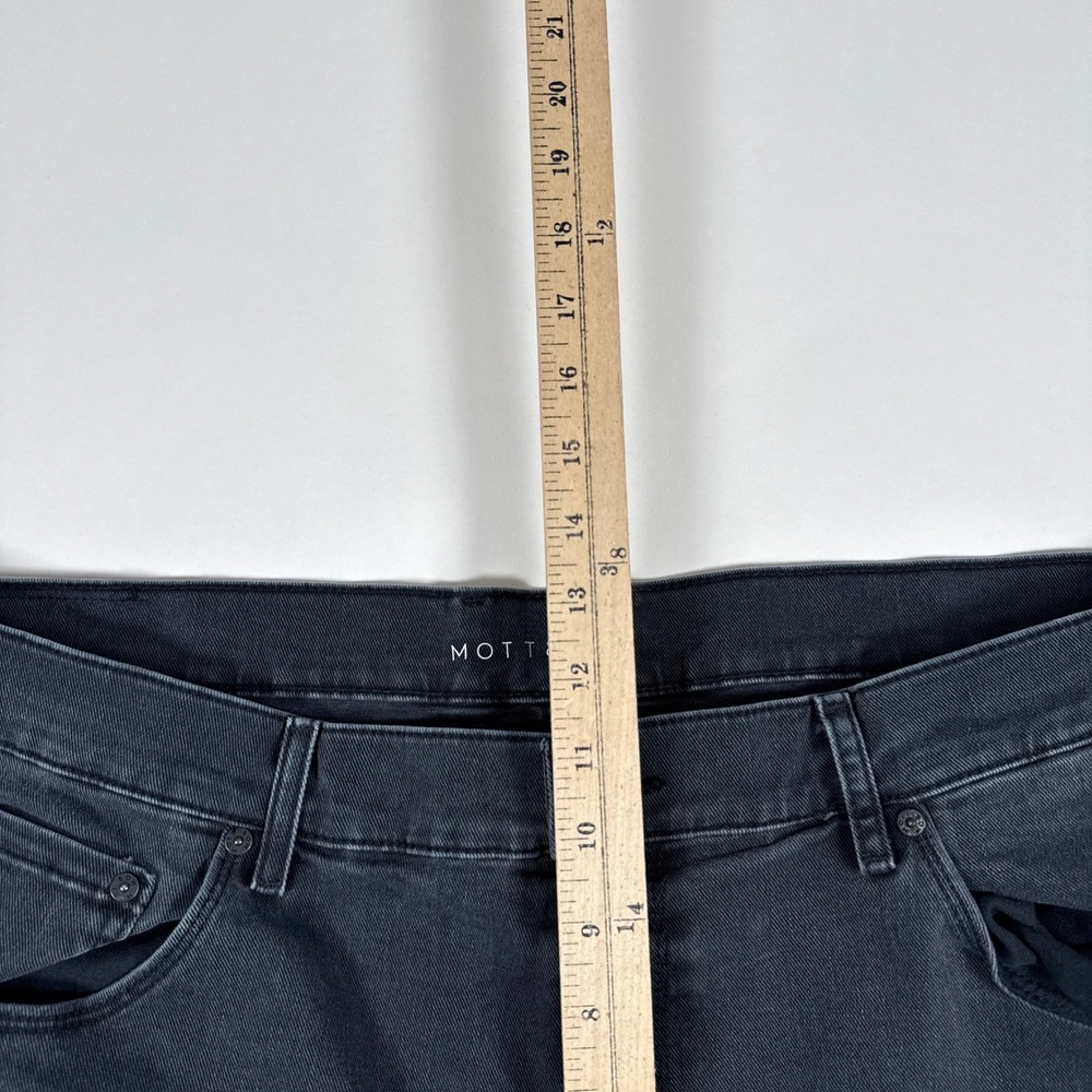 Mott & Bow Jeans Mens 42x32 Black Straight Leg Denim Stretch Casual Minimalist - Picture 9 of 10